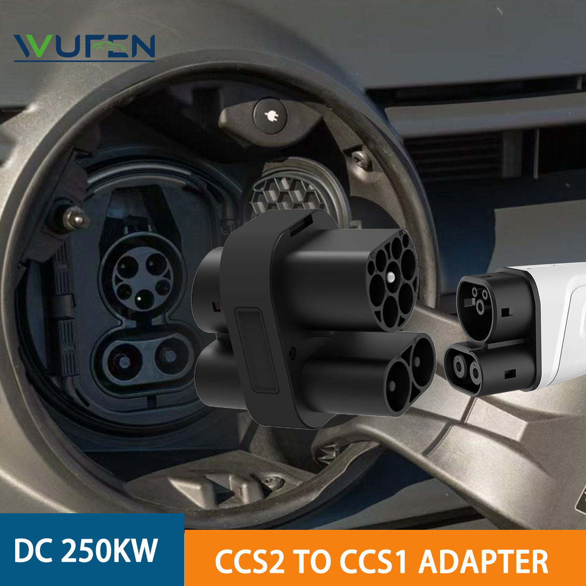 WUFEN 250KW CCS2 to CCS1 Adapt - Ccs2 To Ccs1 Fast Charge Adapter 250Kw 评论和价格