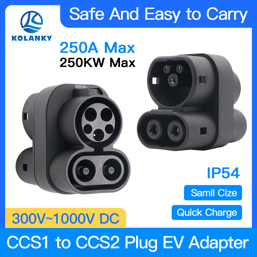 CCS1 to CCS2 EV Charger Adapte - Ccs2 To Ccs1 Fast Charge Adapter 250Kw 评论和价格